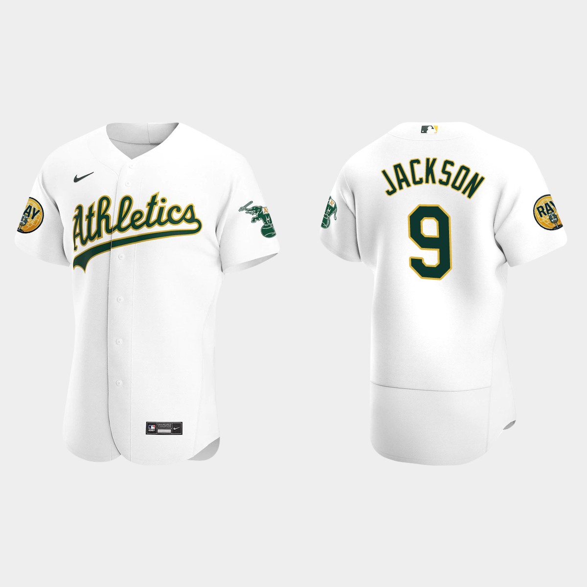 Reggie Jackson Oakland Athletics 2022 Ray Fosse Patch Jersey - White