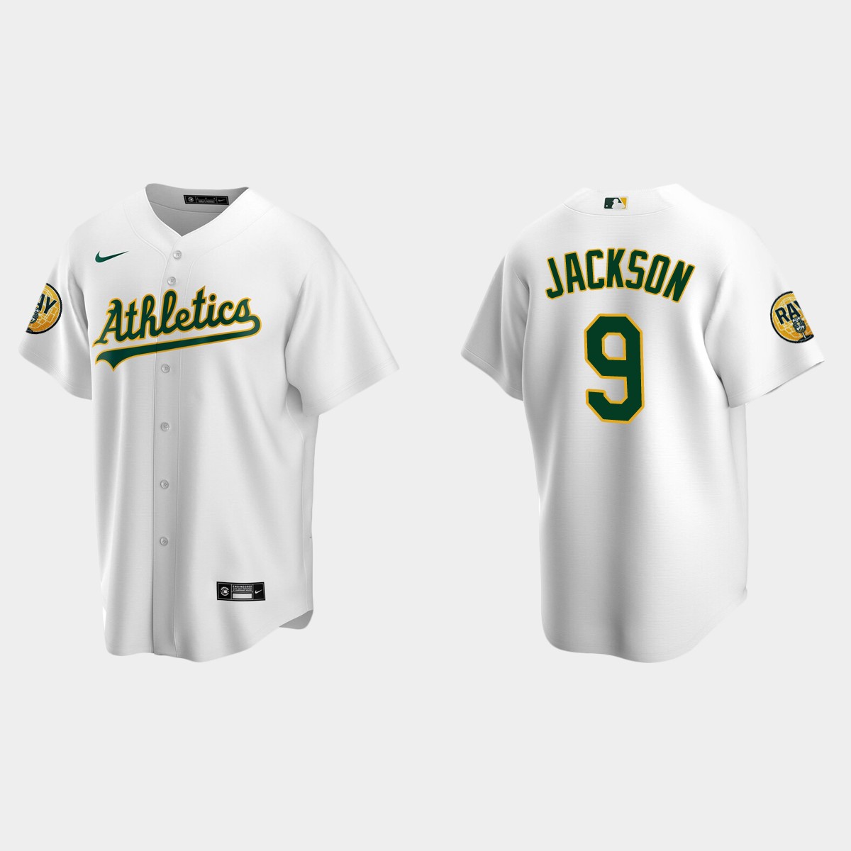 Reggie Jackson Oakland Athletics 2022 Ray Fosse Patch Jersey - White