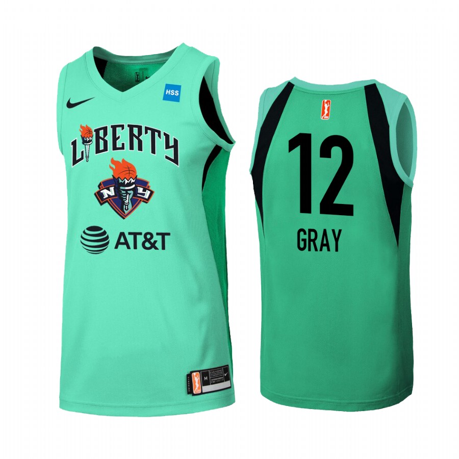 Reshanda Gray New York Liberty WNBA Primary Women's Mint Green Jersey