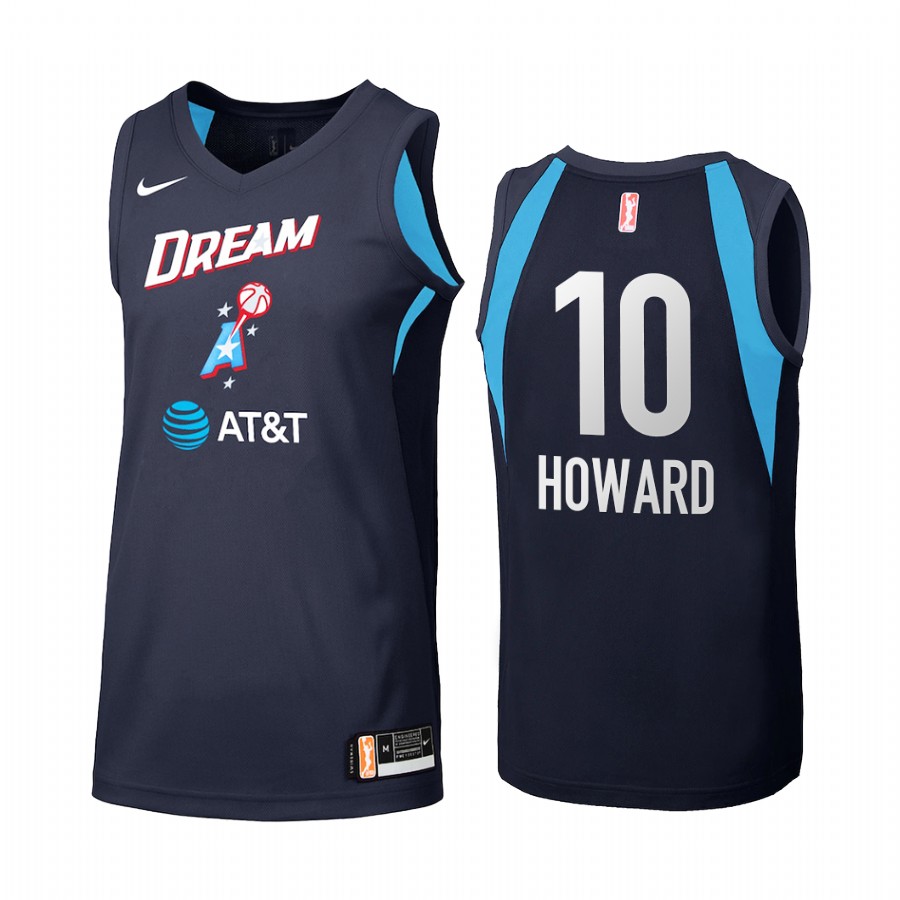 Rhyne Howard 2022 WNBA Draft Atlanta Dream Navy #10 Women No.1 Pick Jersey