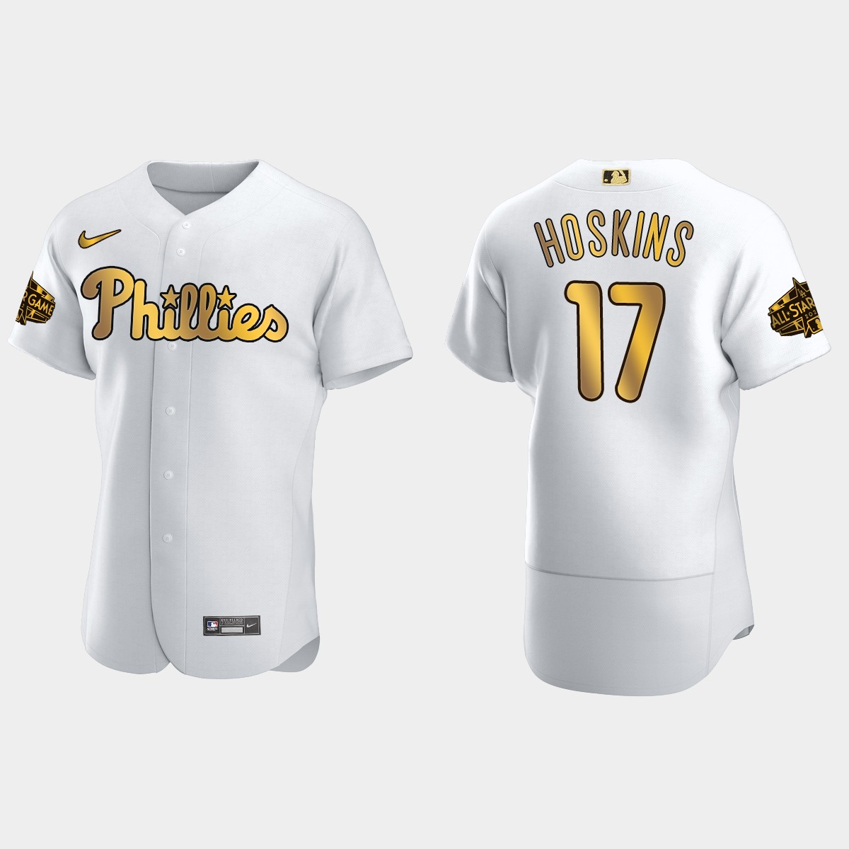 Rhys Hoskins Philadelphia Phillies 2022 MLB All-Star Game Jersey - White Gold