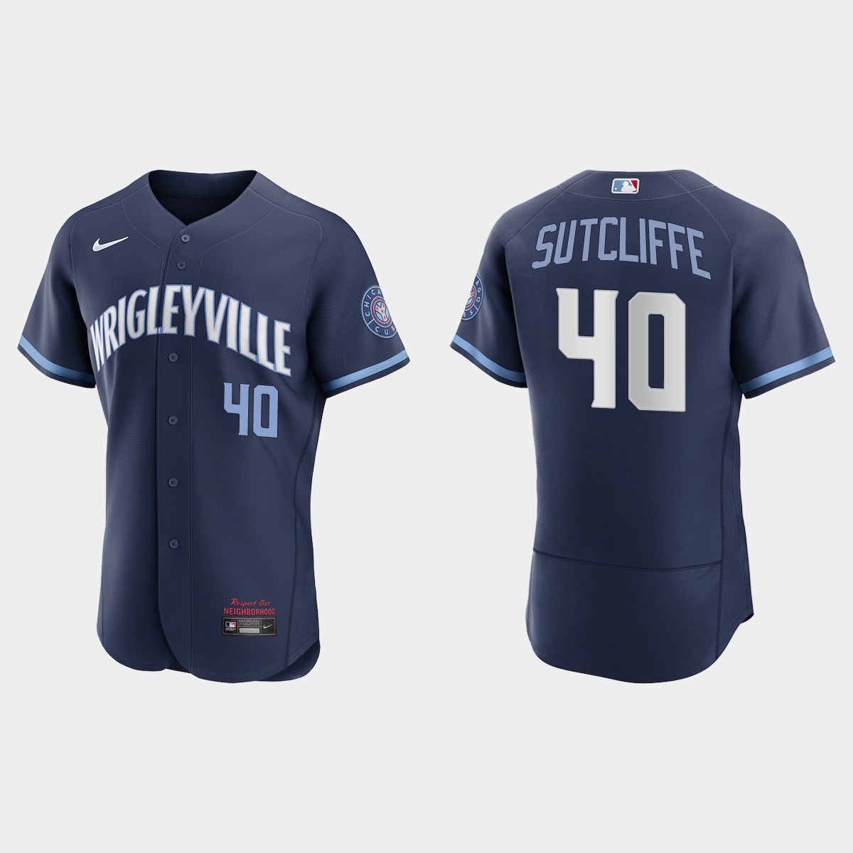 Rick Sutcliffe #40 Chicago Cubs 2021 City Connect Jersey - Navy