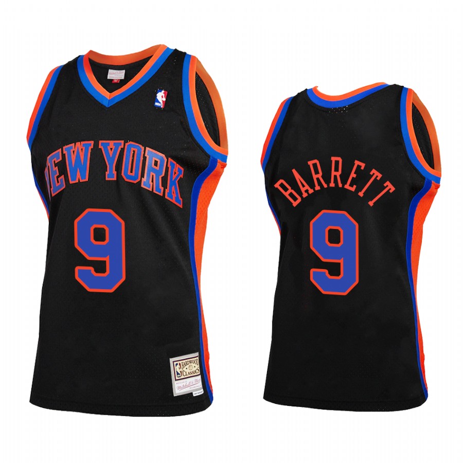 RJ Barrett #9 New York Knicks 2021 Reload 2.0 Jersey Black