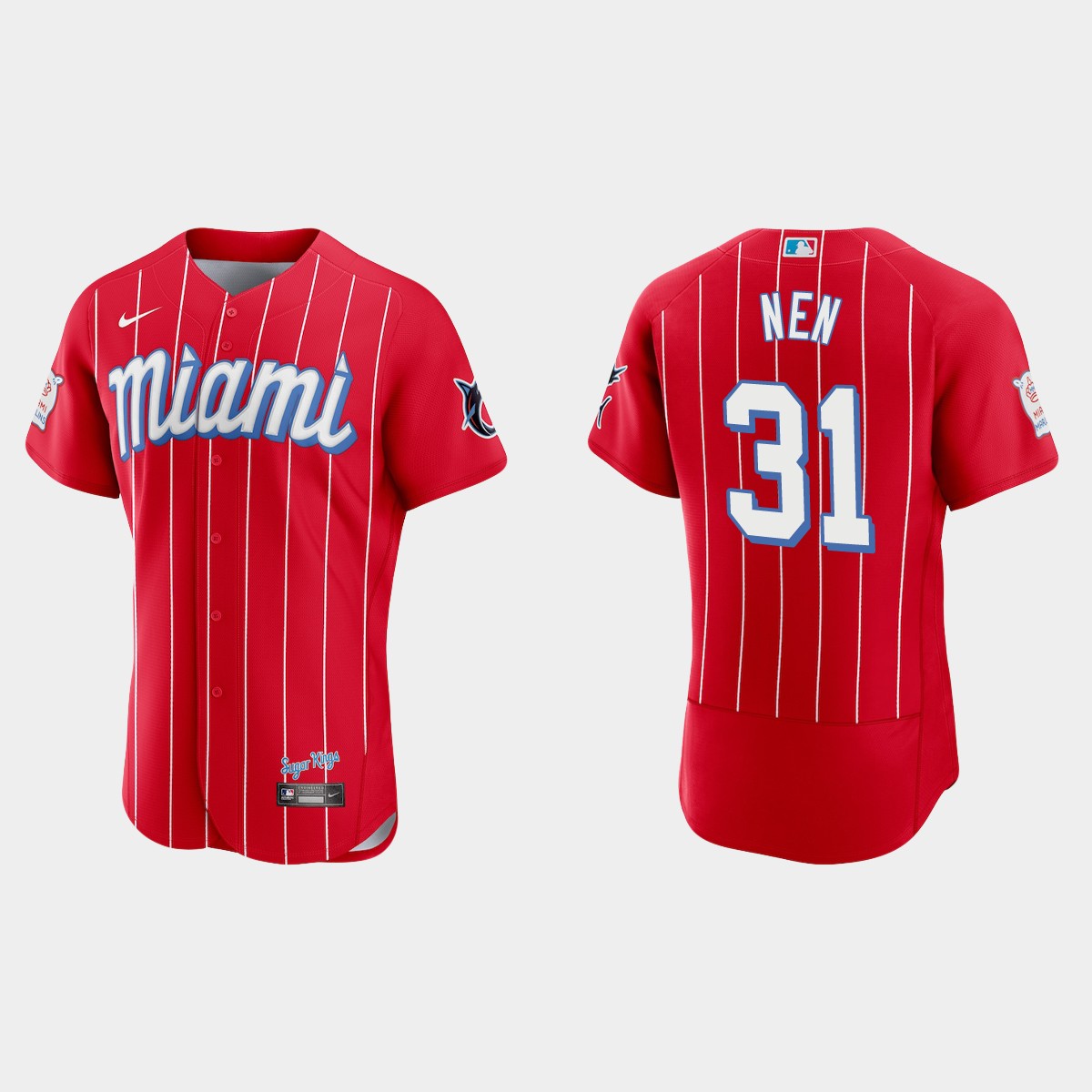 Robb Nen Miami Marlins 2021 City Connect Jersey - Red