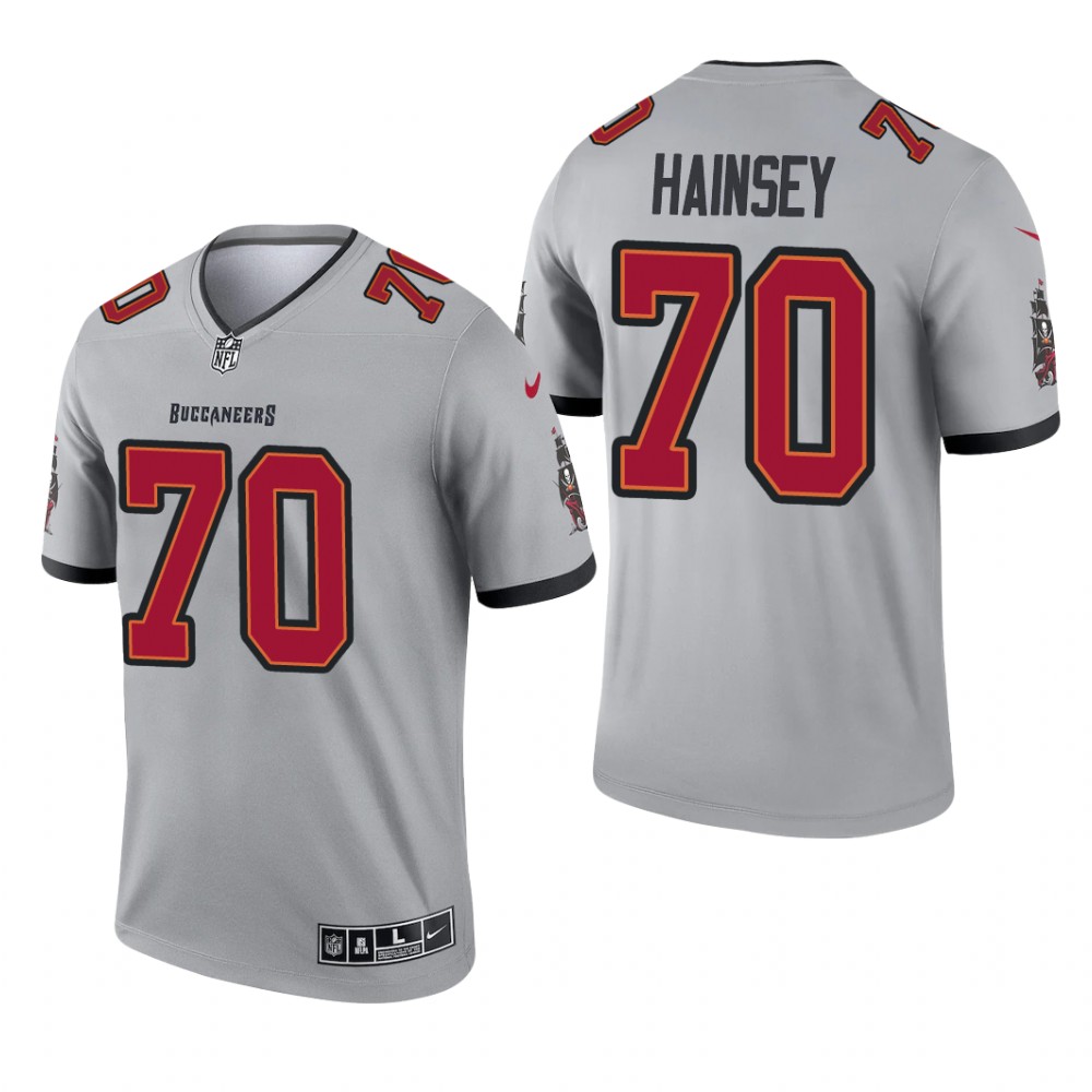 Robert Hainsey Tampa Bay Buccaneers Gray Jersey Inverted Legend - Men's