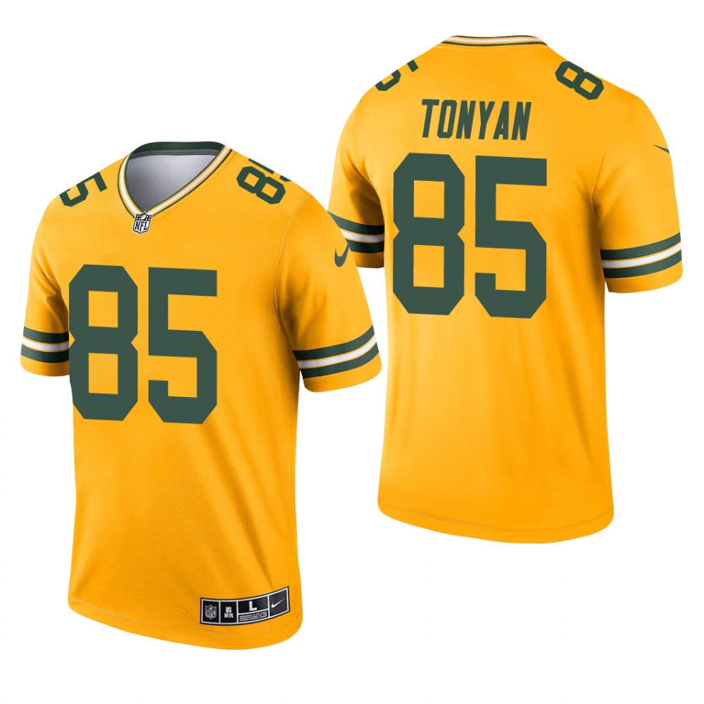 Robert Tonyan Green Bay Packers Gold Jersey Inverted Legend - Men's