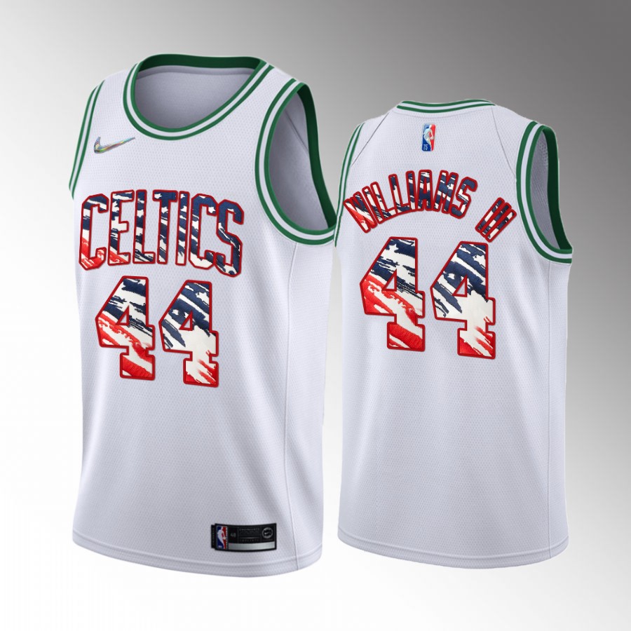 Robert Williams III 2022 Independence Day Boston Celtics #44 White Jersey America