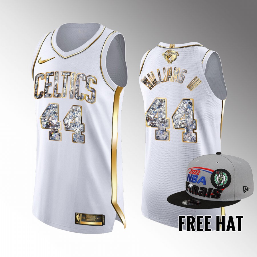 Robert Williams III Celtics #44 2022 Eastern Conference Champions Jersey White Diamond