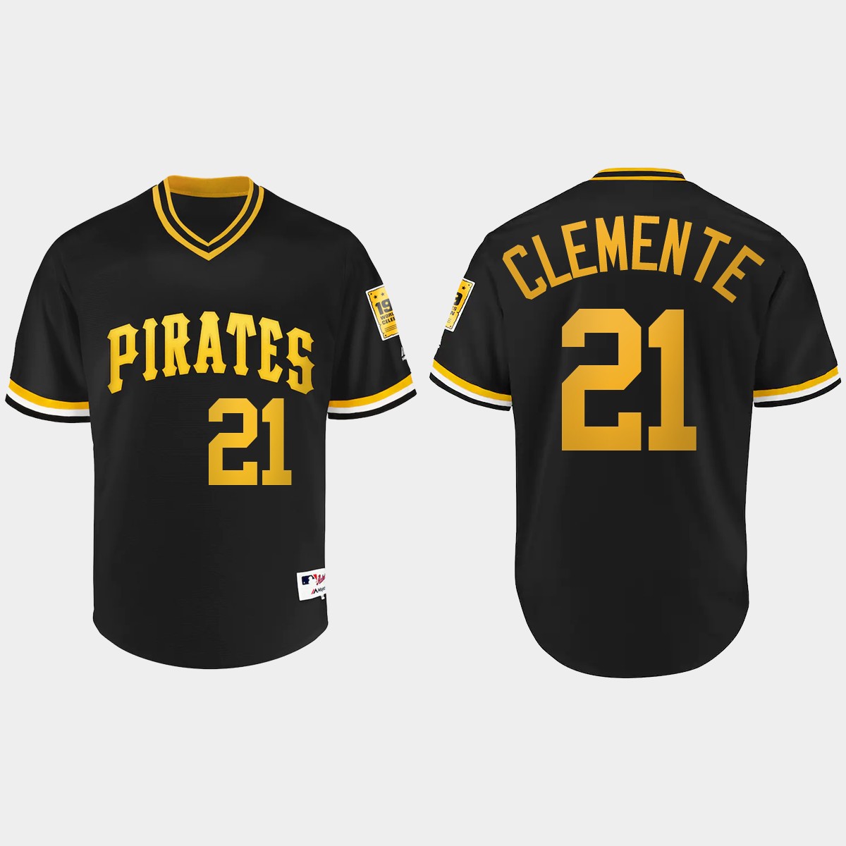 Roberto Clemente #21 Pittsburgh Pirates vintage BP Jersey - Black