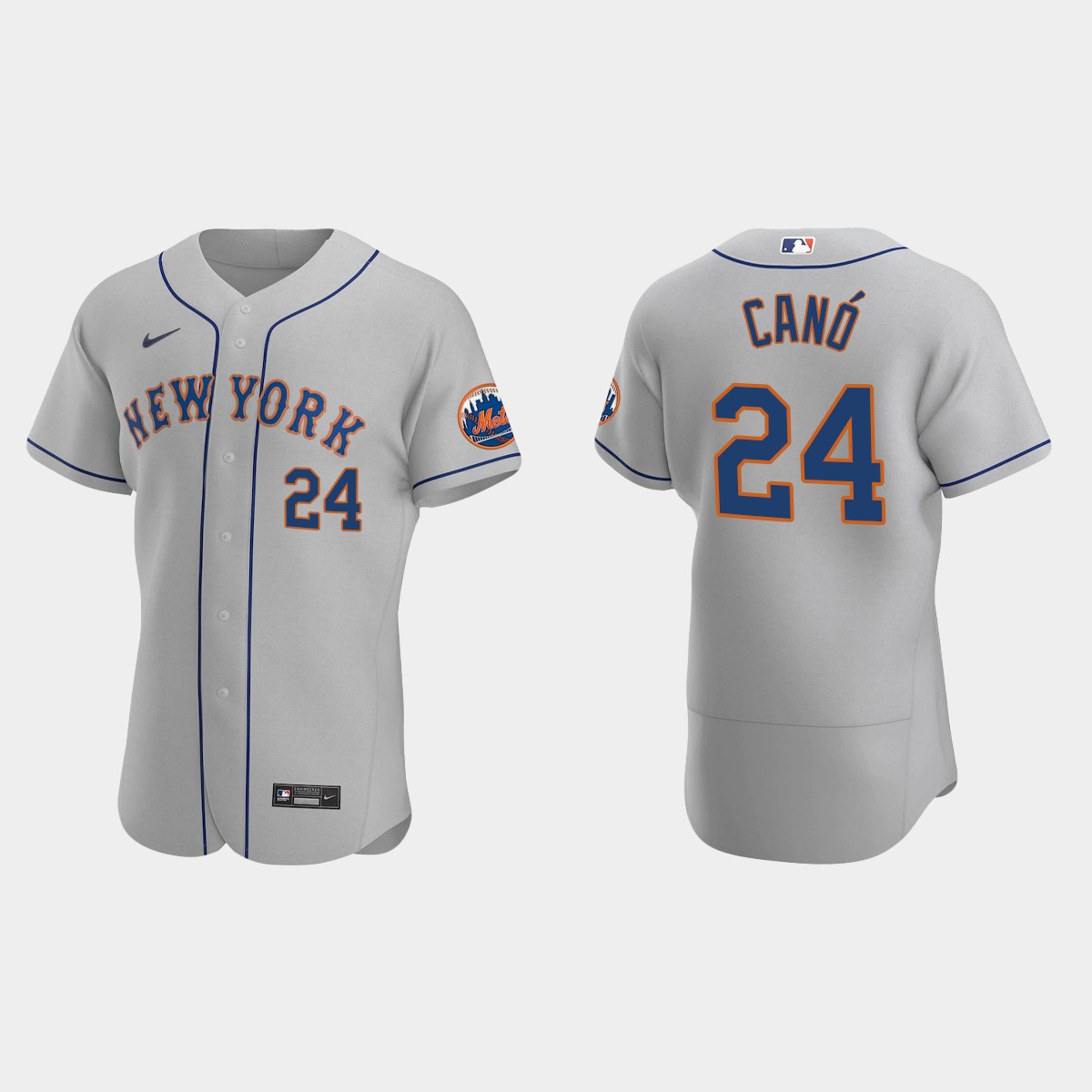 Robinson Cano #24 New York Mets Gray 2020 Road Jersey