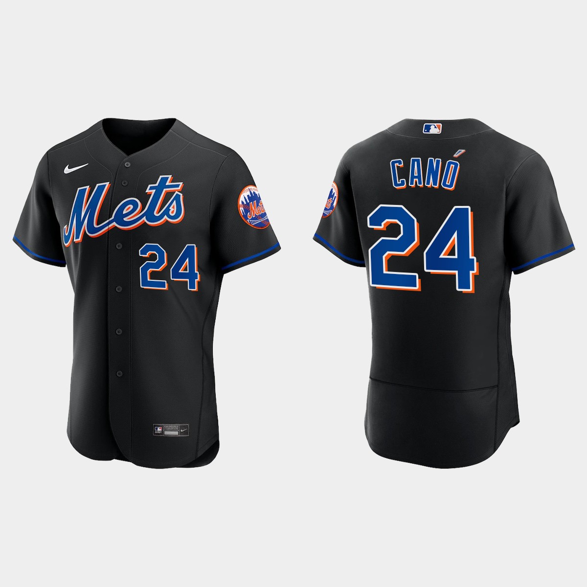 Robinson Cano New York Mets 2022 Alternate Jersey - Black