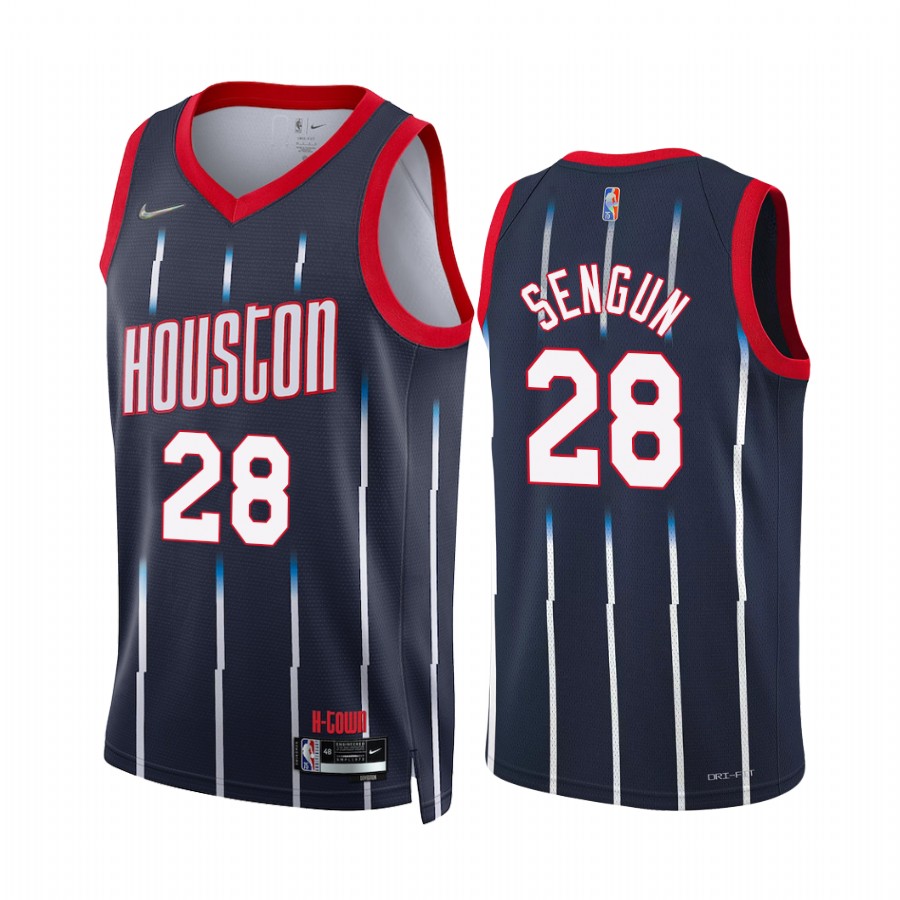 Rockets Alperen Sengun City Edition Navy 2021-22 Jersey 75th Season Diamond