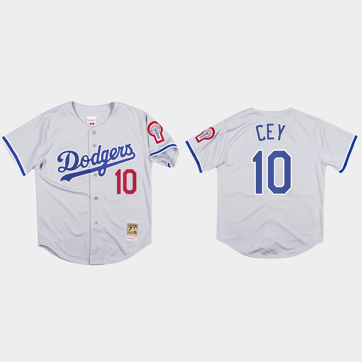 Ron Cey #10 Los Angeles Dodgers Mitchell And Ness 1981 Jersey - Gray