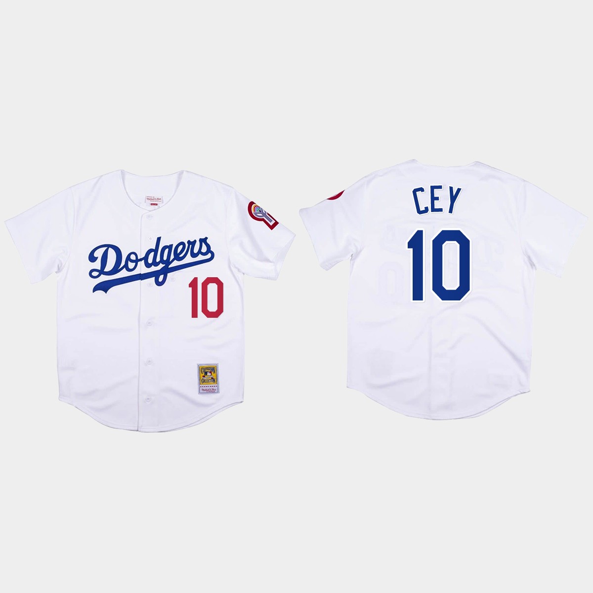 Ron Cey #10 Los Angeles Dodgers Mitchell And Ness 1981 Jersey - White