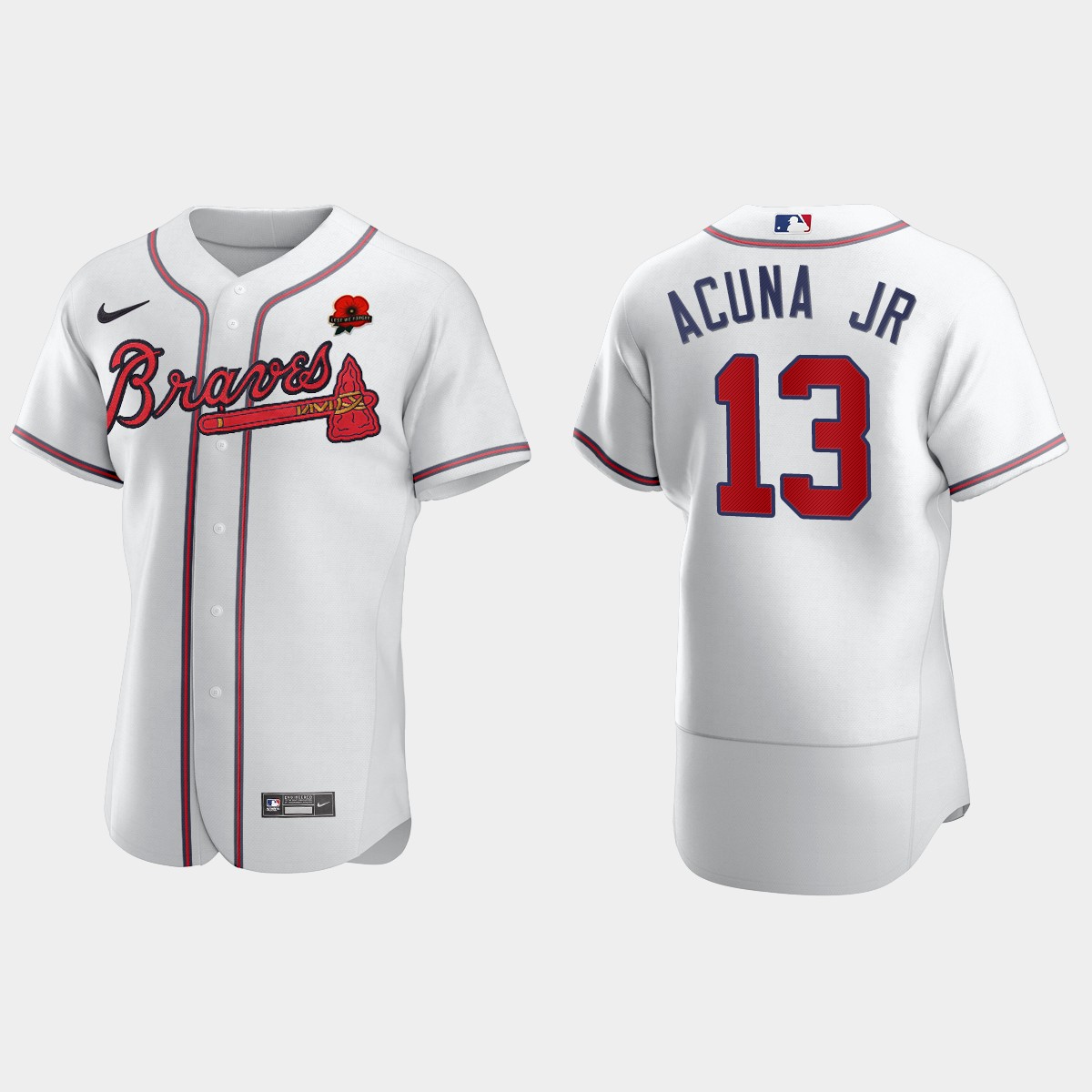 Ronald Acuna Jr. Atlanta Braves 2021 Memorial Day Jersey - White