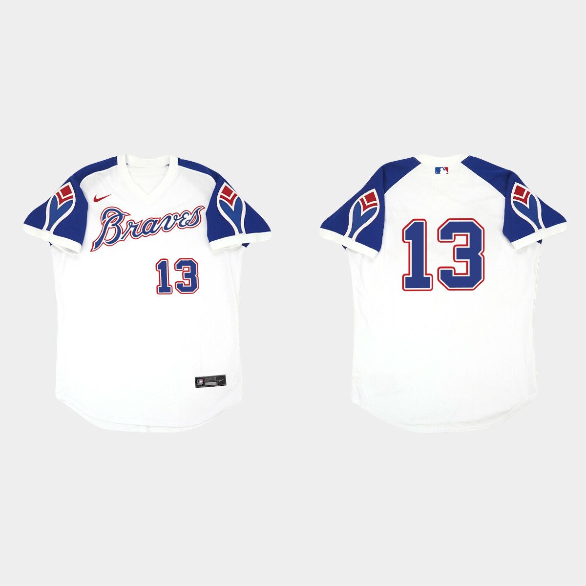 Ronald Acuna Jr. Atlanta Braves Throwback Home Jersey - White