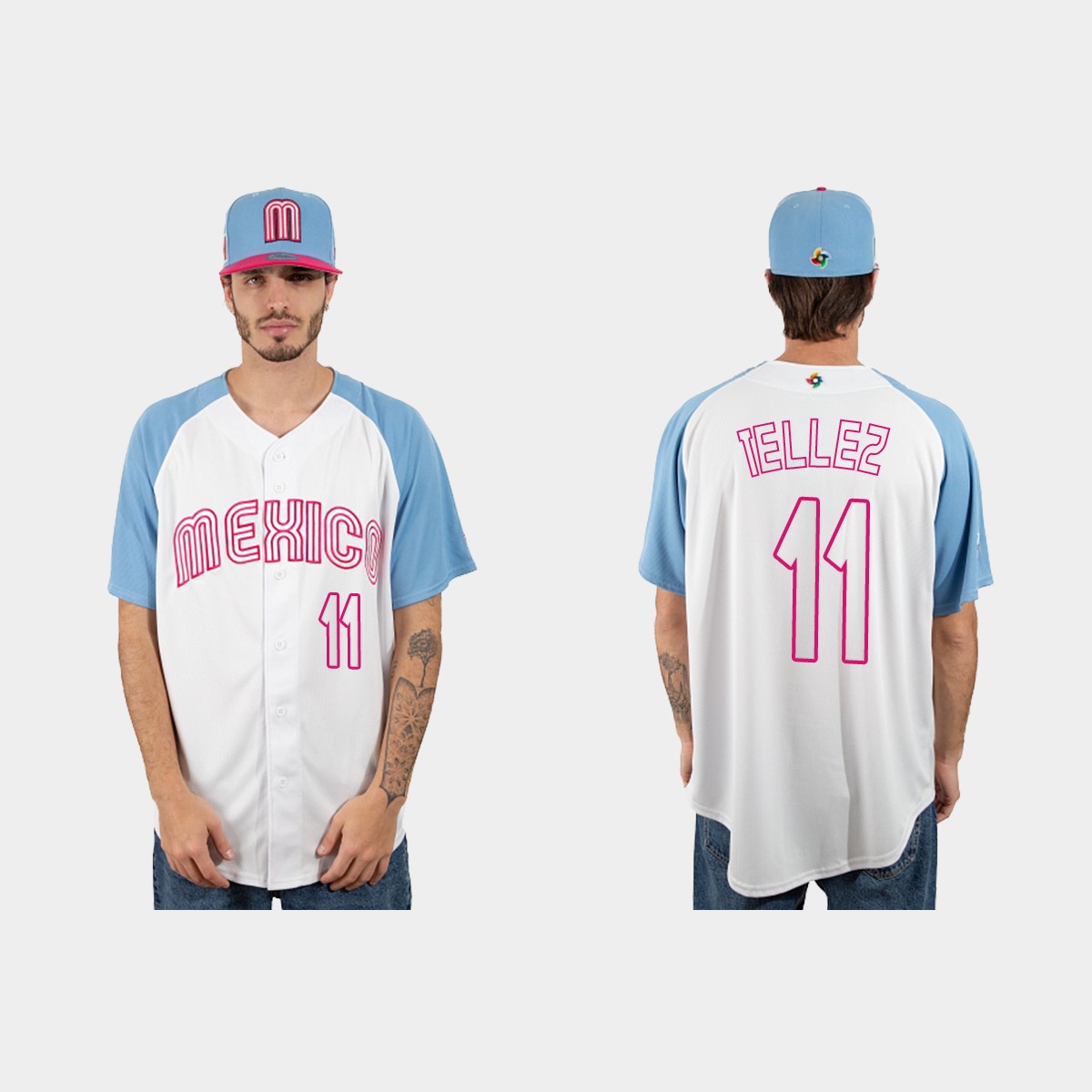 Rowdy Tellez Mexico  2023 World  Classic Jersey - White Blue