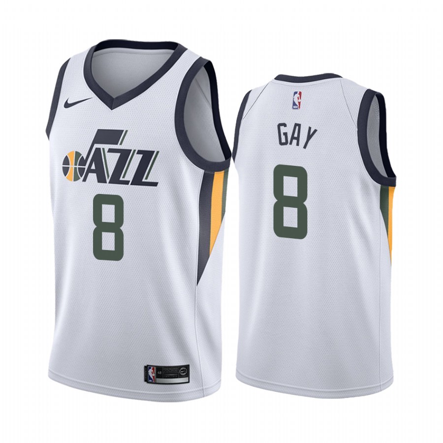 Rudy Gay Utah Jazz 2021 Association Edition White #8 Jersey