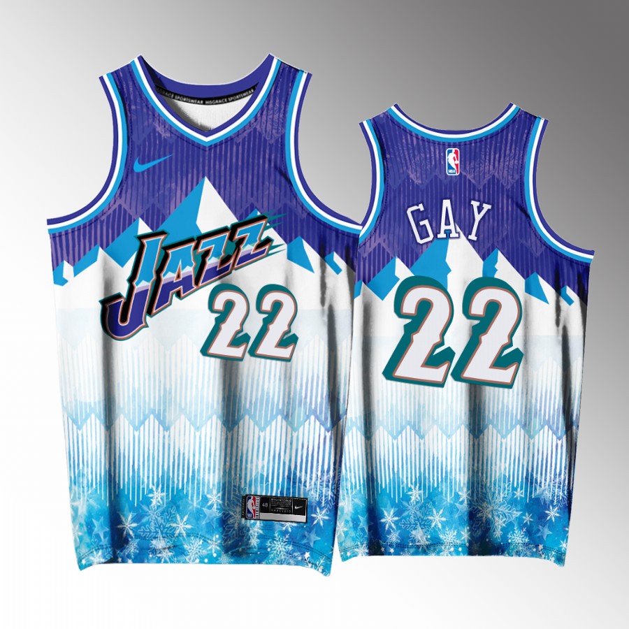 Rudy Gay Utah Jazz Purple #22 Jersey Salt Lake City Exclusive Edition