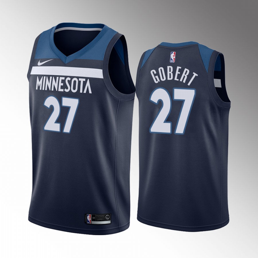 Rudy Gobert #27 Minnesota Timberwolves 2022-23 Icon Edition Navy Jersey