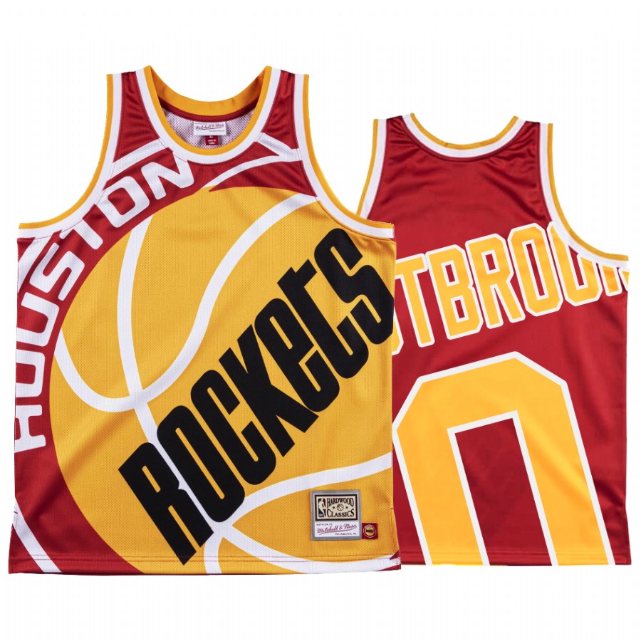 Russell Westbrook Houston Rockets HWC Red Big Face #0 Jersey