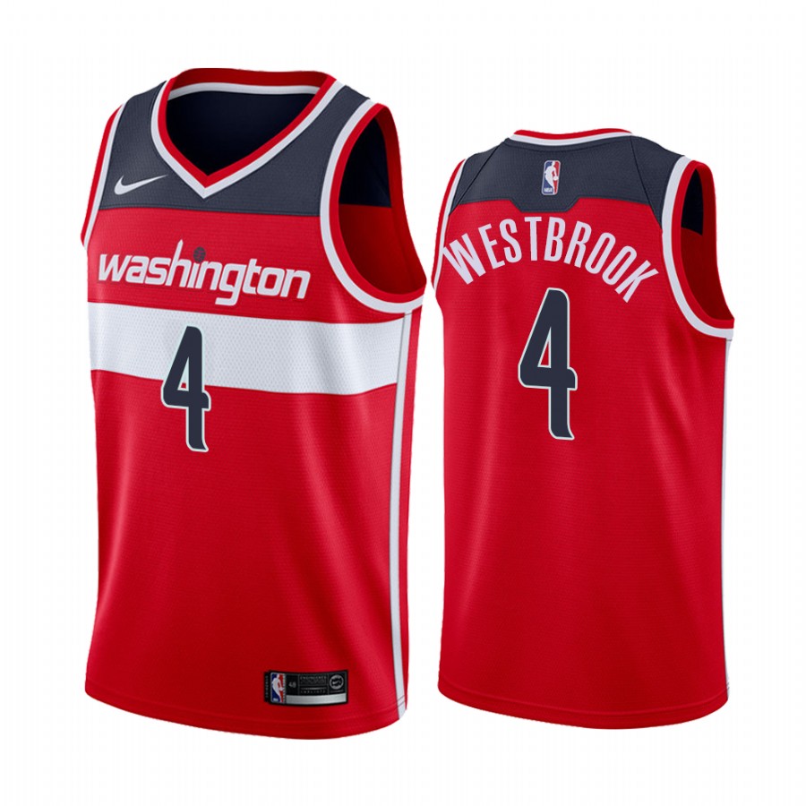 Russell Westbrook Washington Wizards 2020-21 Red Icon Jersey 2020 Trade