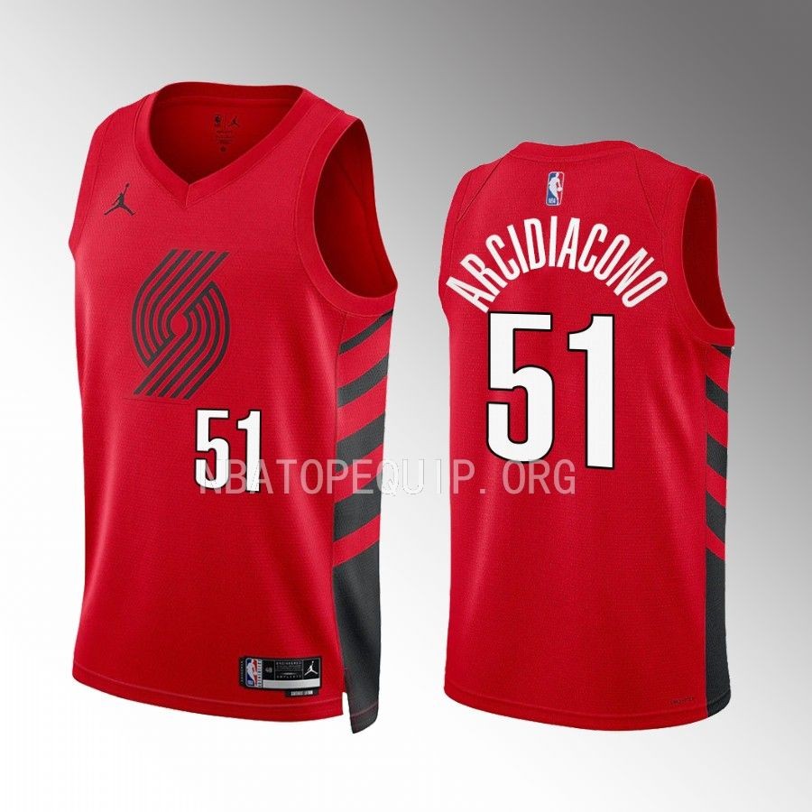 Ryan Arcidiacono 2022-23 Portland Trail Blazers Red #51 Statement Edition Jersey Swingman
