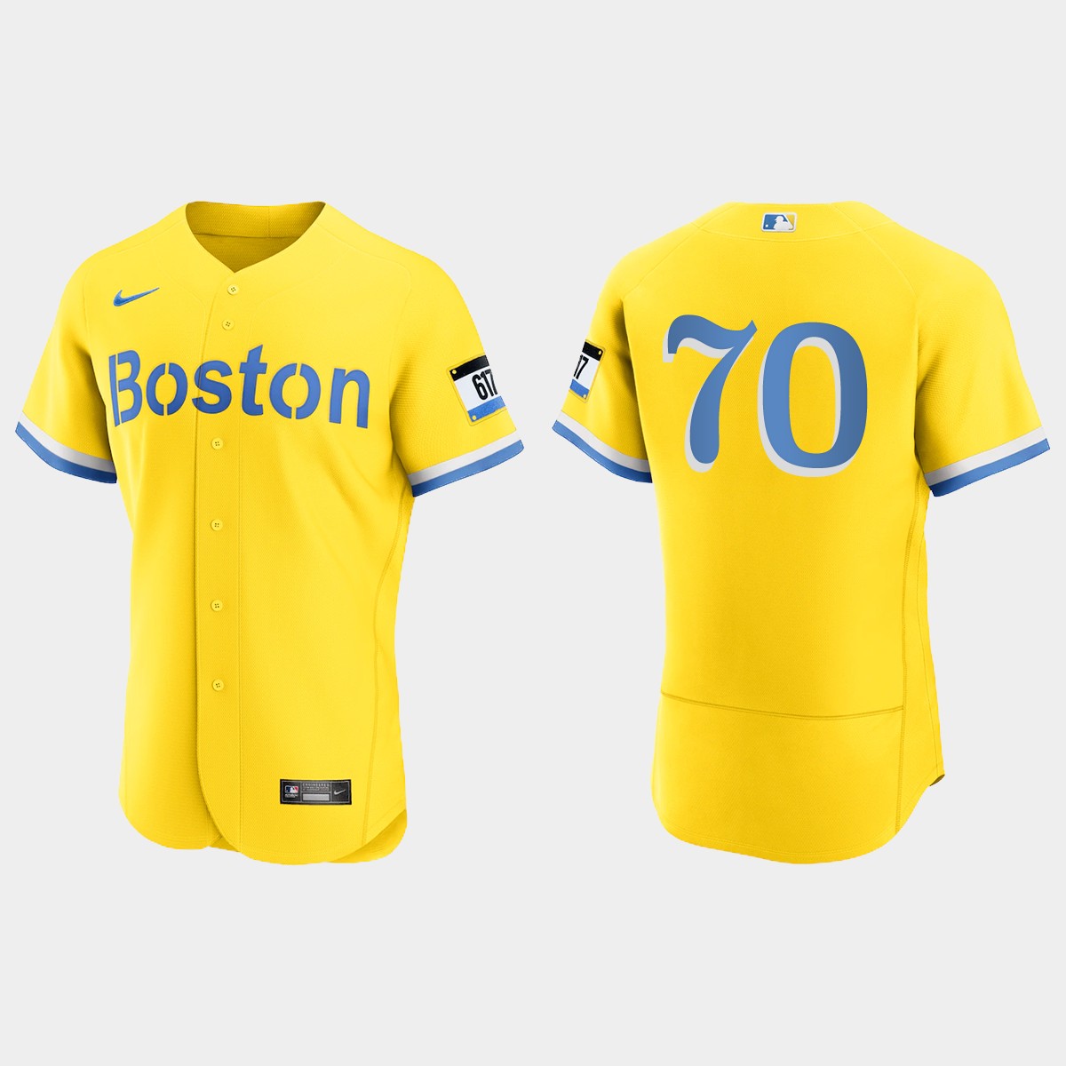 Ryan Brasier Boston Red Sox City Connect Jersey - Gold Light Blue