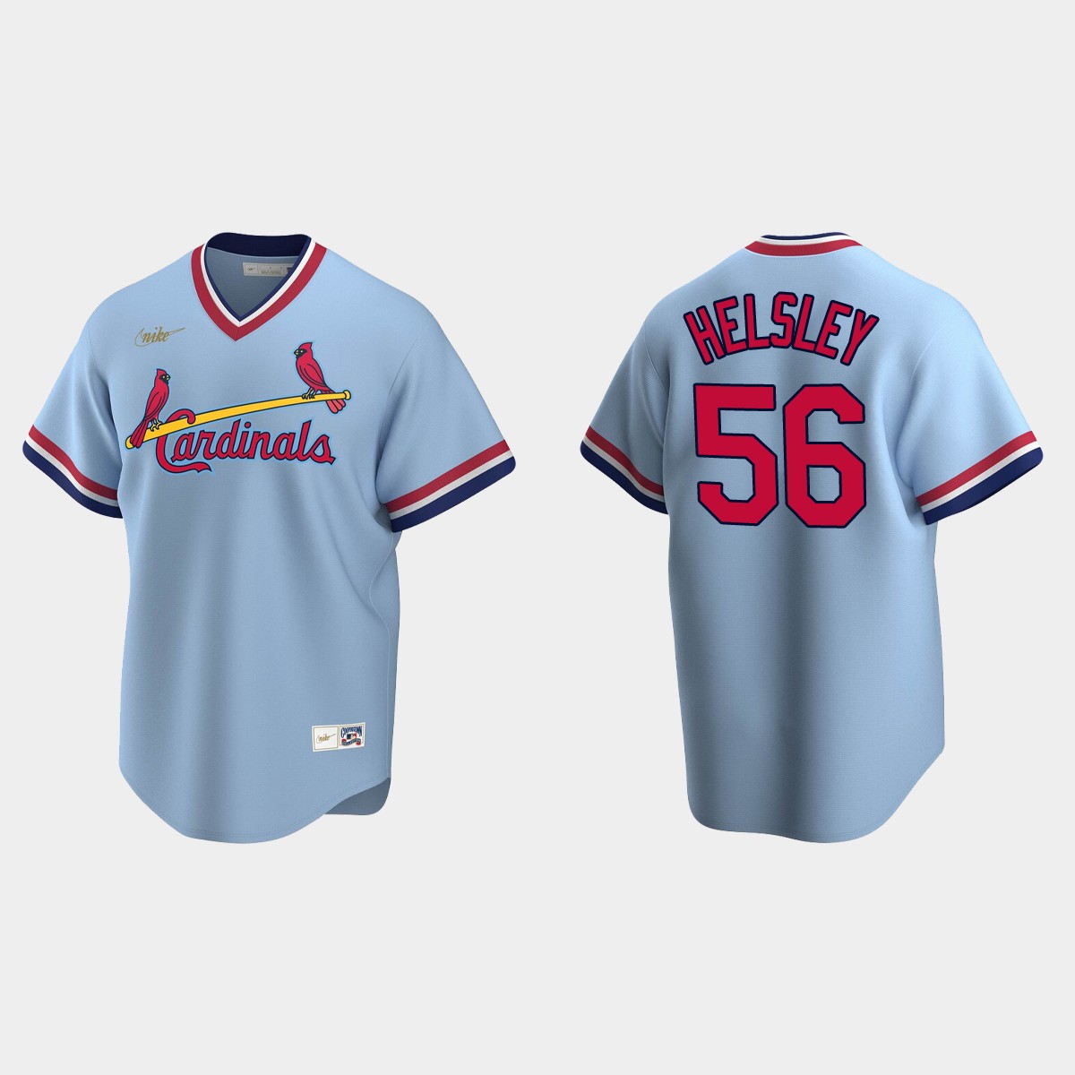 Ryan Helsley St. Louis Cardinals Cooperstown Collection Road Jersey - Light Blue