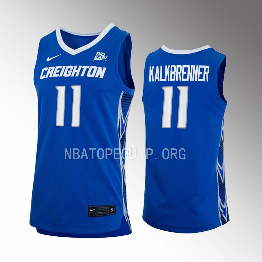 Ryan Kalkbrenner Creighton Bluejays Blue Jersey 2022-23 College