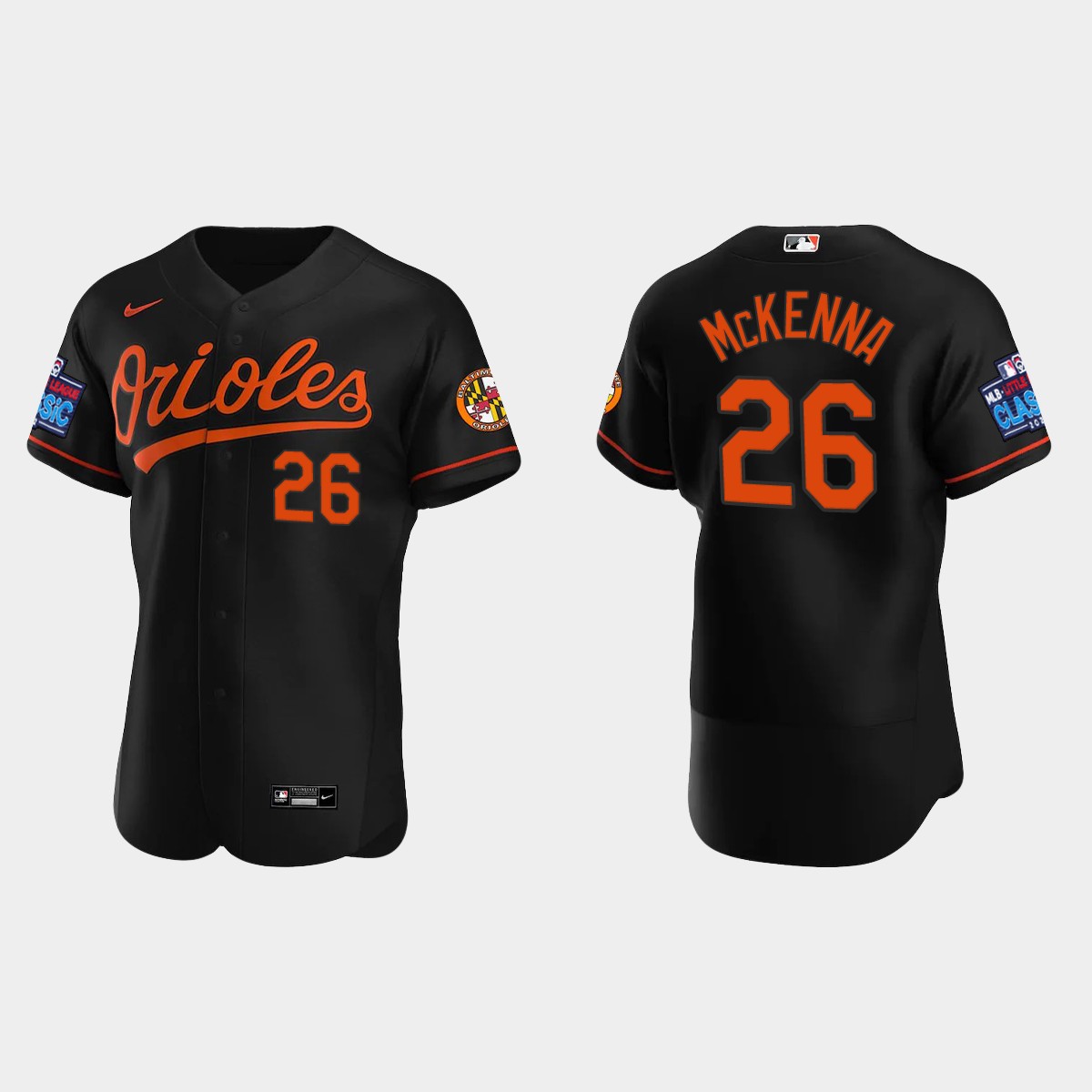 Ryan McKenna Baltimore Orioles 2022 Little League Classic Jersey - Black