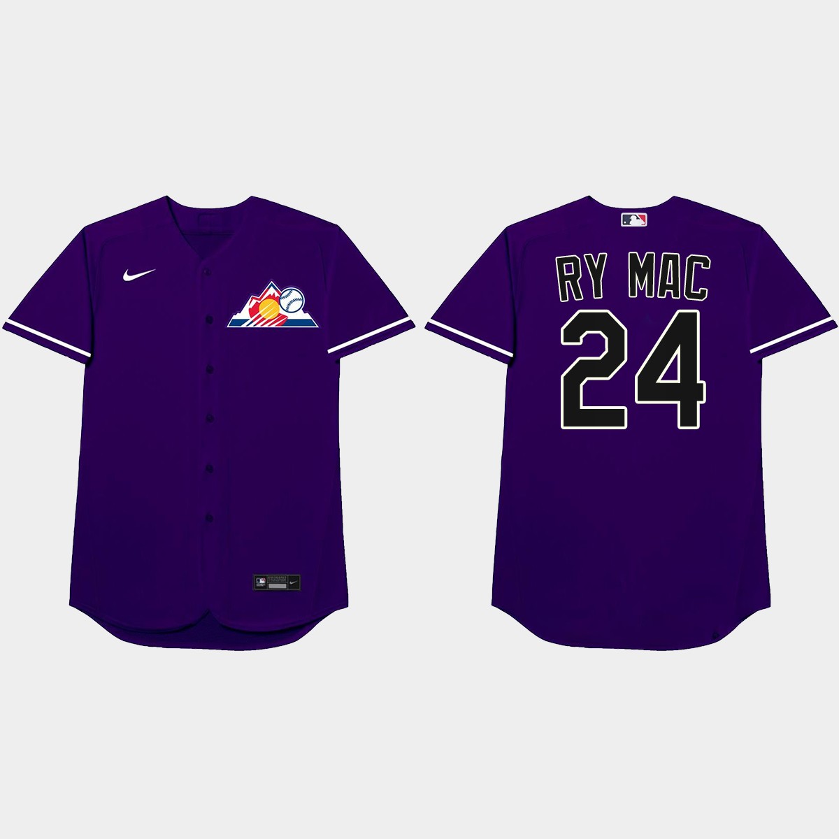 Ryan McMahon 2021 Players' Weekend Ry Mac Nickname Jersey - Purple