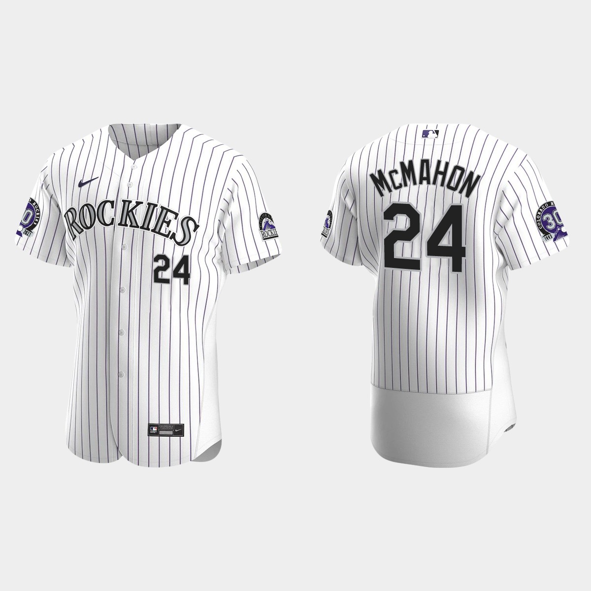 Ryan McMahon Colorado Rockies 30th Anniversary Jersey - White Purple