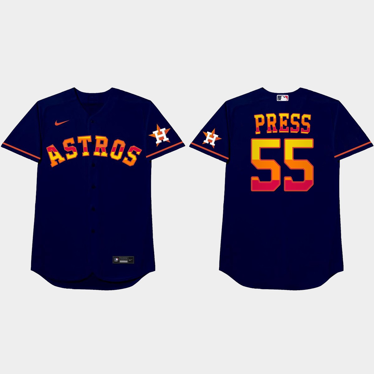 Ryan Pressly 2021 Players' Weekend Press Nickname Jersey - Royal