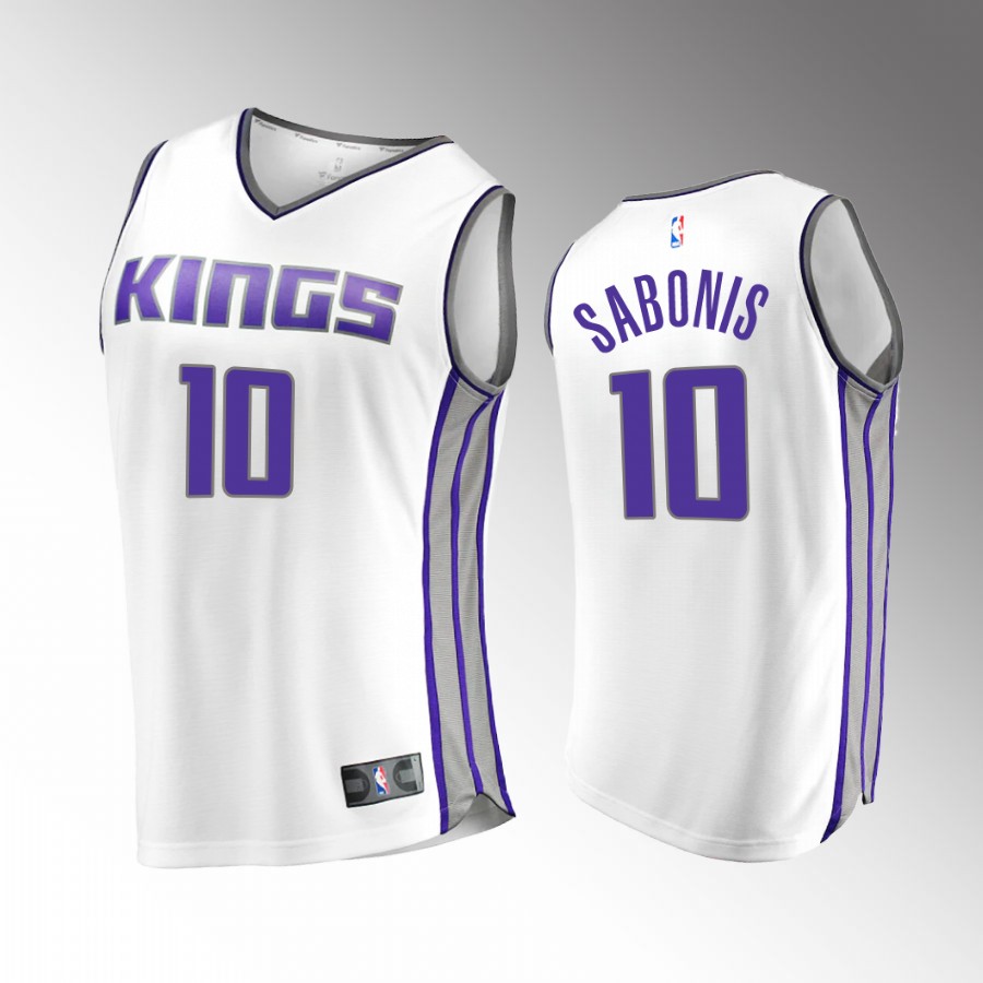 Sacramento Kings #10 Domantas Sabonis Association Edition Jersey 2022-23  White