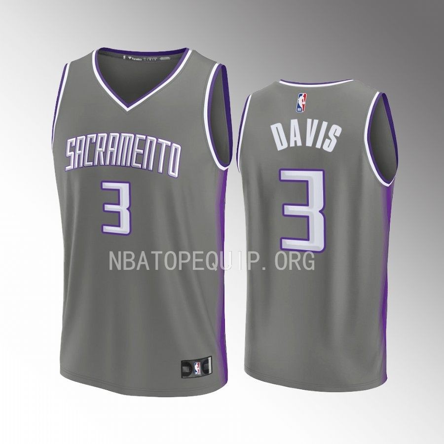 Sacramento Kings #3 Terence Davis City Edition Jersey 2022-23 Fastbreak Grey
