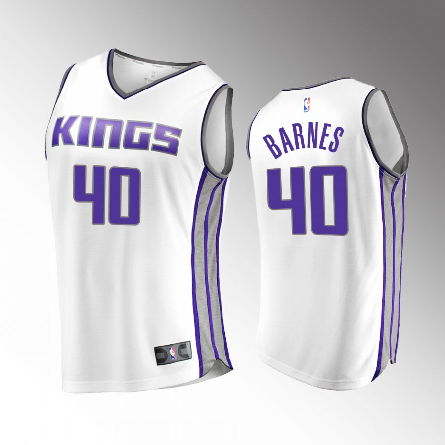 Sacramento Kings #40 Harrison Barnes Association Edition Jersey 2022-23  White