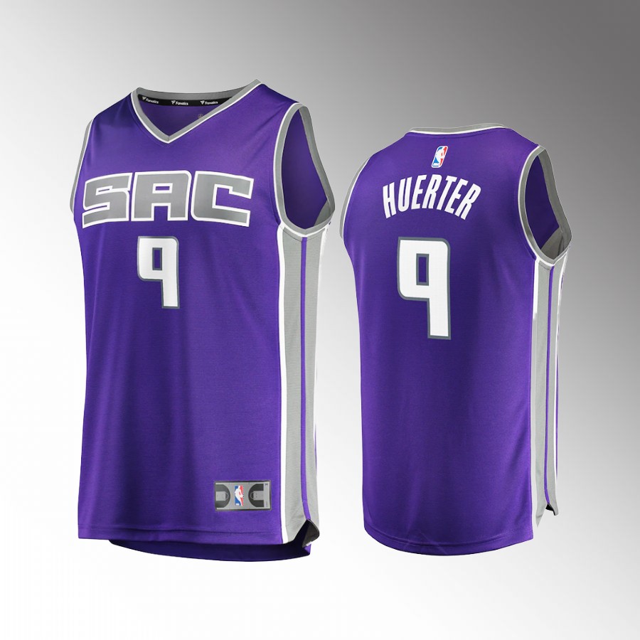 Sacramento Kings #9 Kevin Huerter Icon Edition Jersey Fast Break  Purple