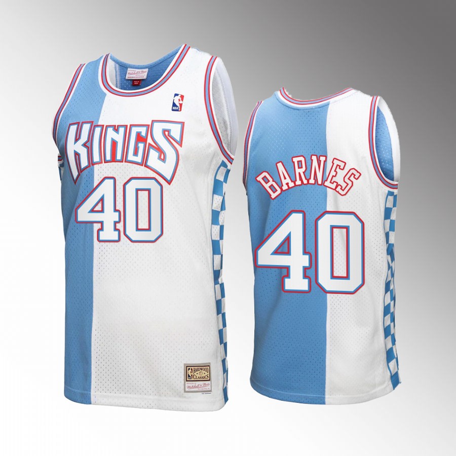 Sacramento Kings Harrison Barnes Reload 3.0 #40 White Mitchell Ness Jersey