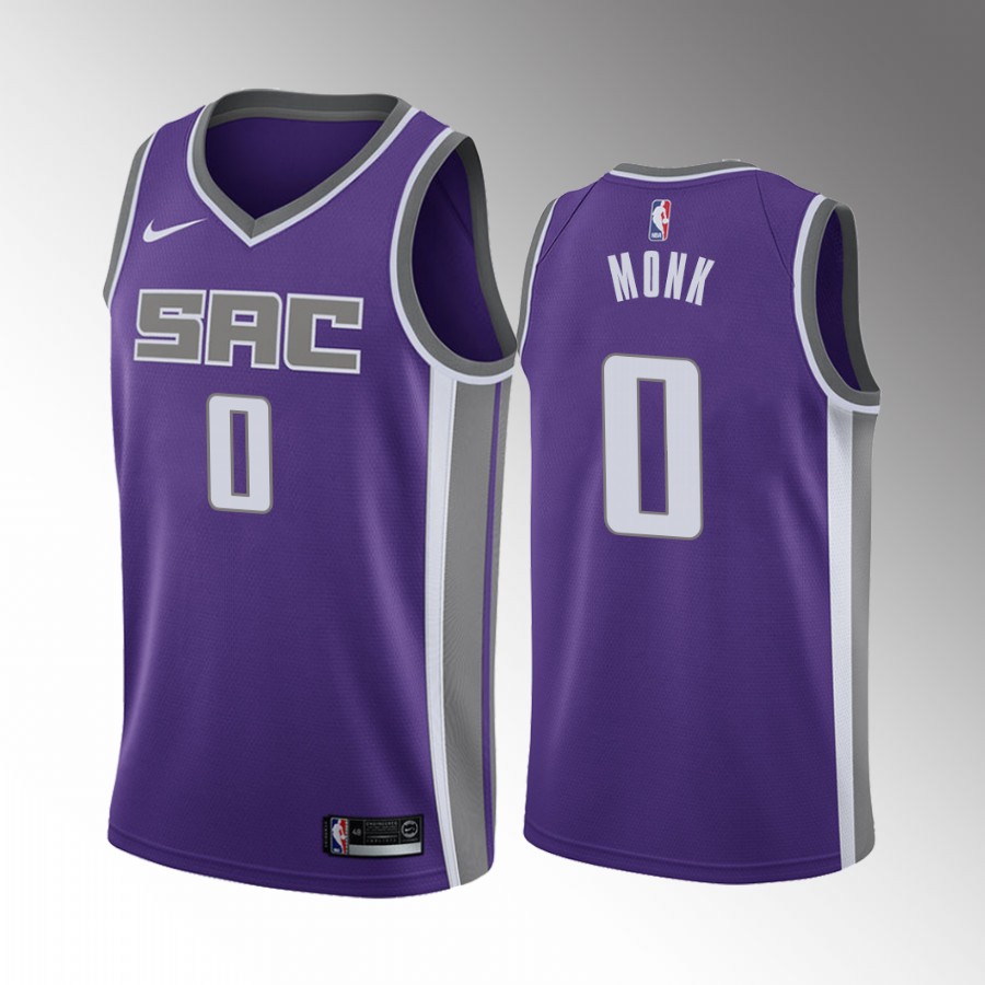 Sacramento Kings Malik Monk #0 Icon Edition Purple Jersey 2022 Trade
