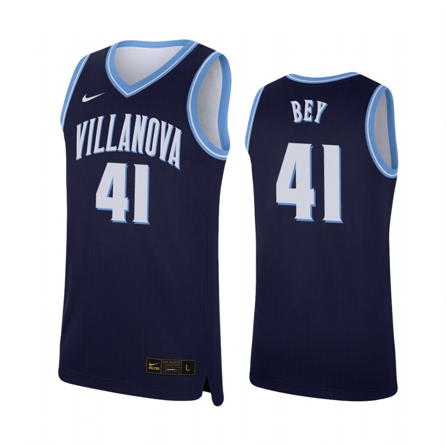 Saddiq Bey Villanova Wildcats #41  College Baketball Jersey - Navy