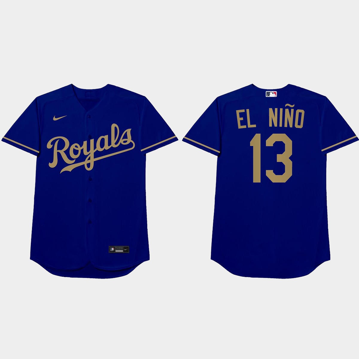 Salvador Perez 2021 Players' Weekend El Nino Nickname Jersey - Blue