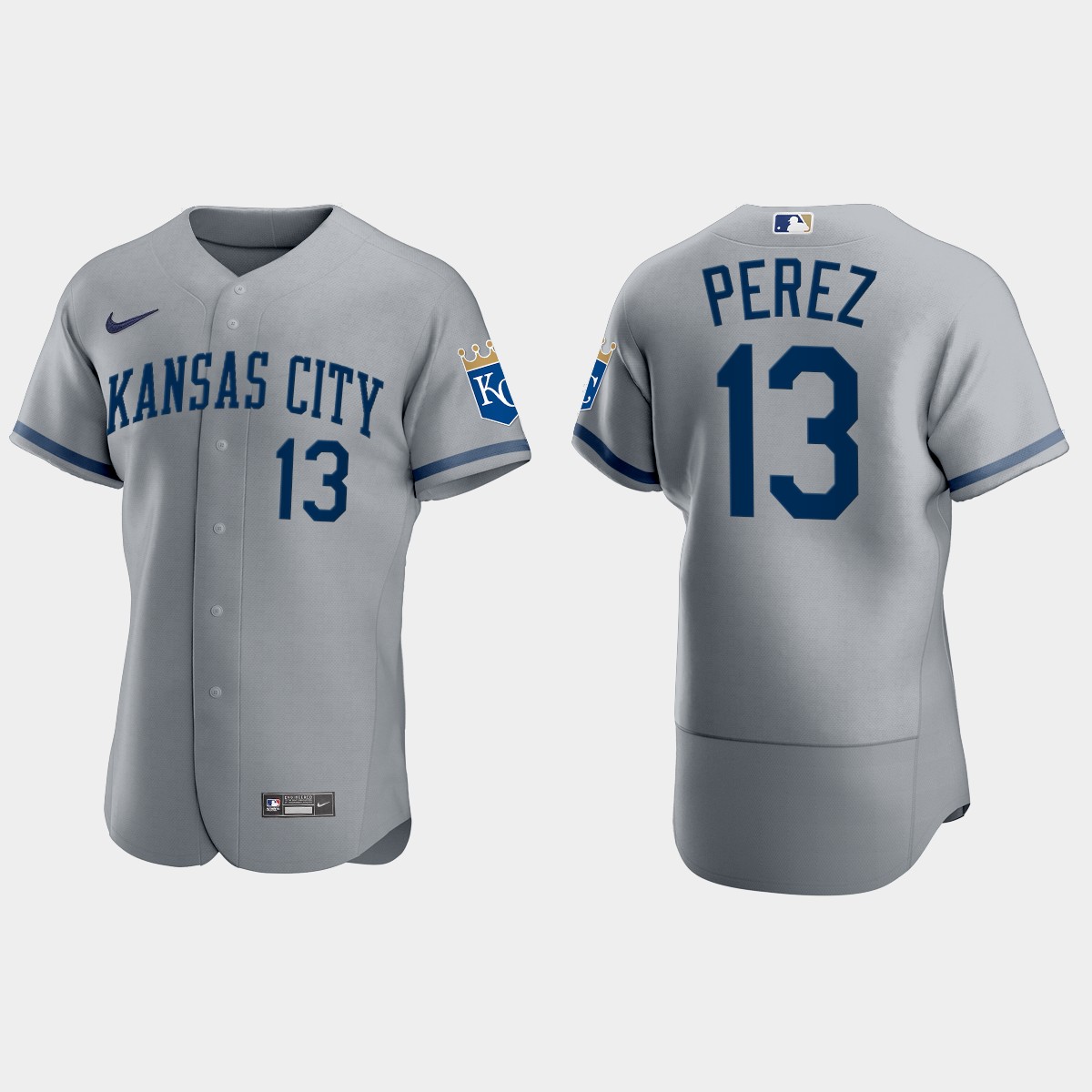 Salvador Perez Kansas City Royals 2022 Jersey - Gray