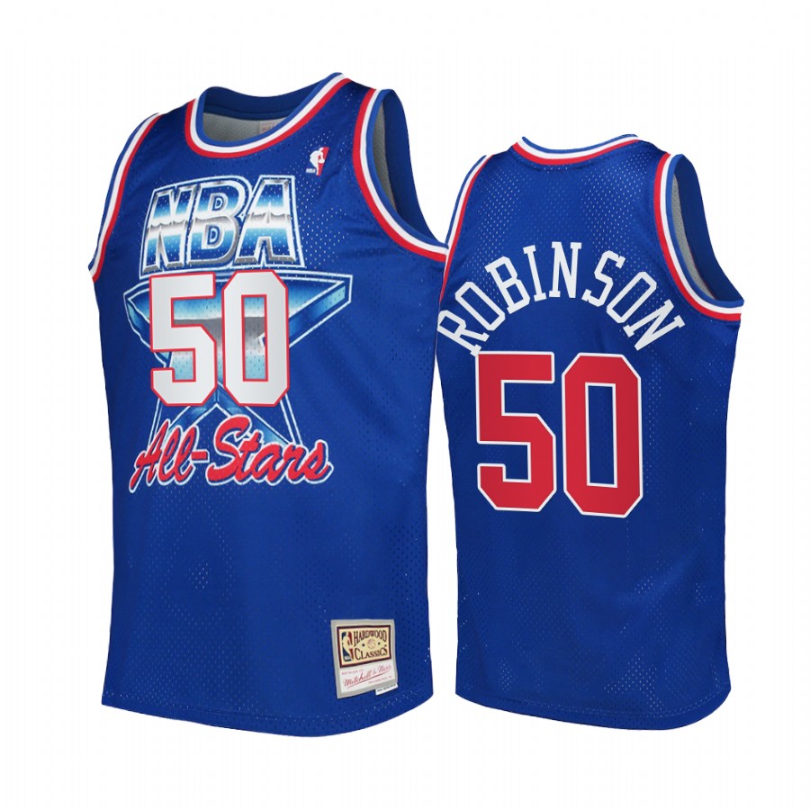 San Antonio Spurs #50 David Robinson 1992 All-Star Western Conference Jersey Blue