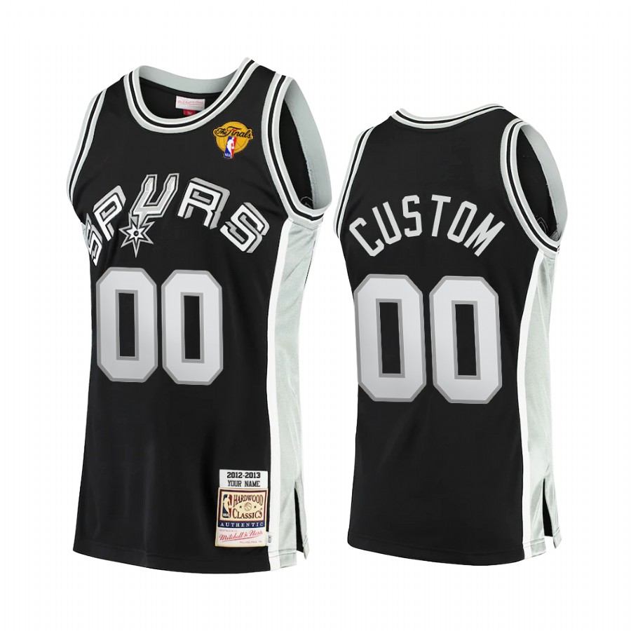San Antonio Spurs Custom #00 2013 NBA Finals Jersey Men's