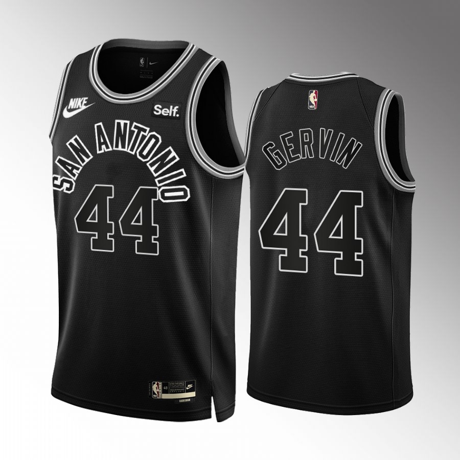 San Antonio Spurs George Gervin 2022-23 Classic Edition Black #44 Jersey