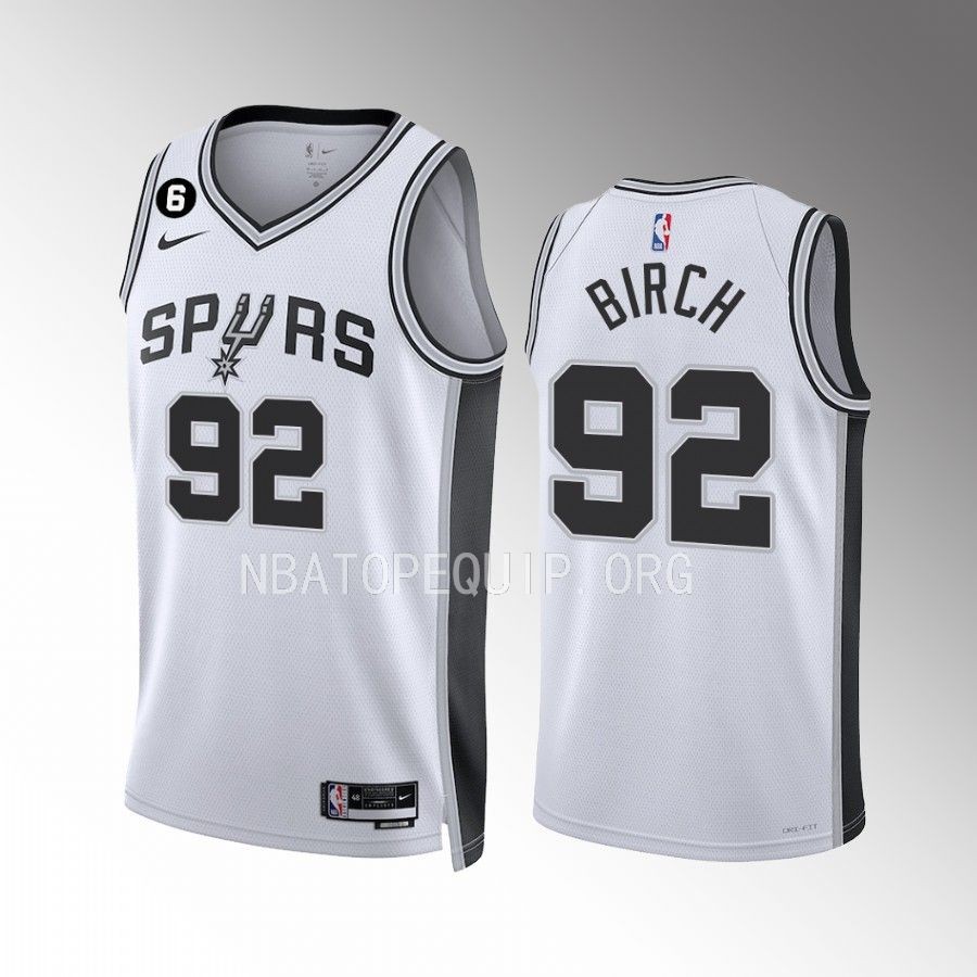 San Antonio Spurs Khem Birch 2022-23 Association Edition White #92 Jersey Swingman