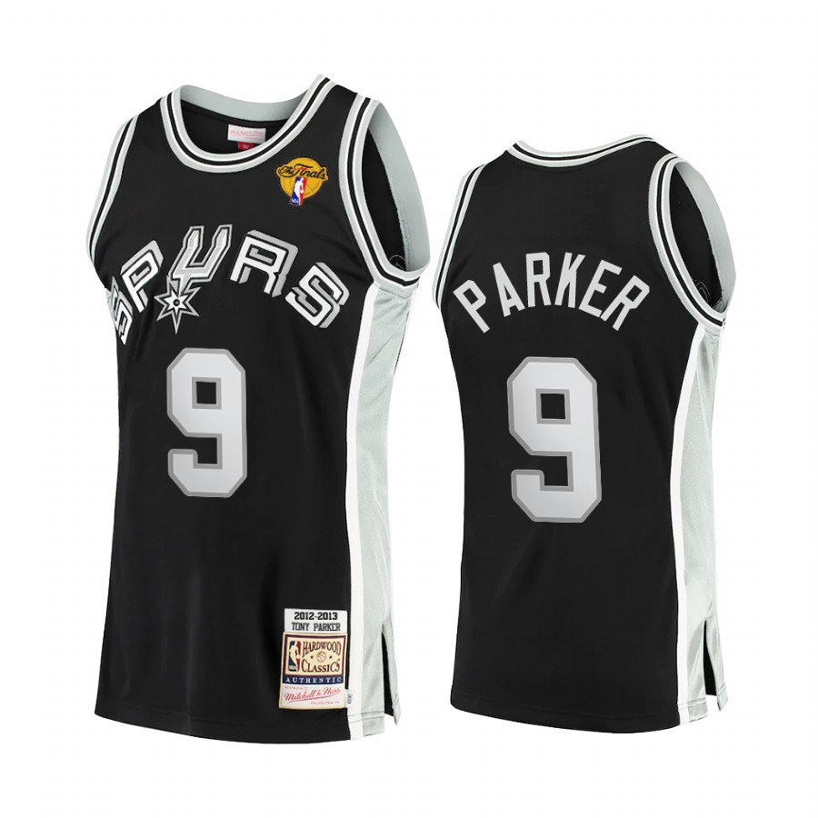 San Antonio Spurs Tony Parker #9 2013 NBA Finals Jersey Men's