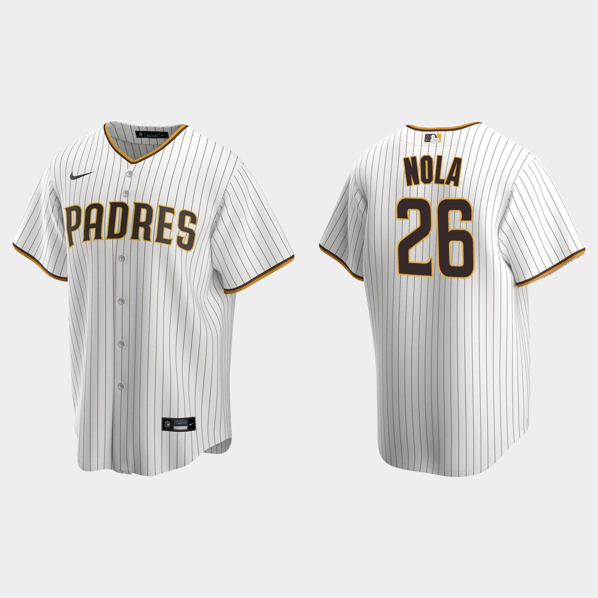 San Diego Padres #26 Austin Nola Home Jersey - White Brown