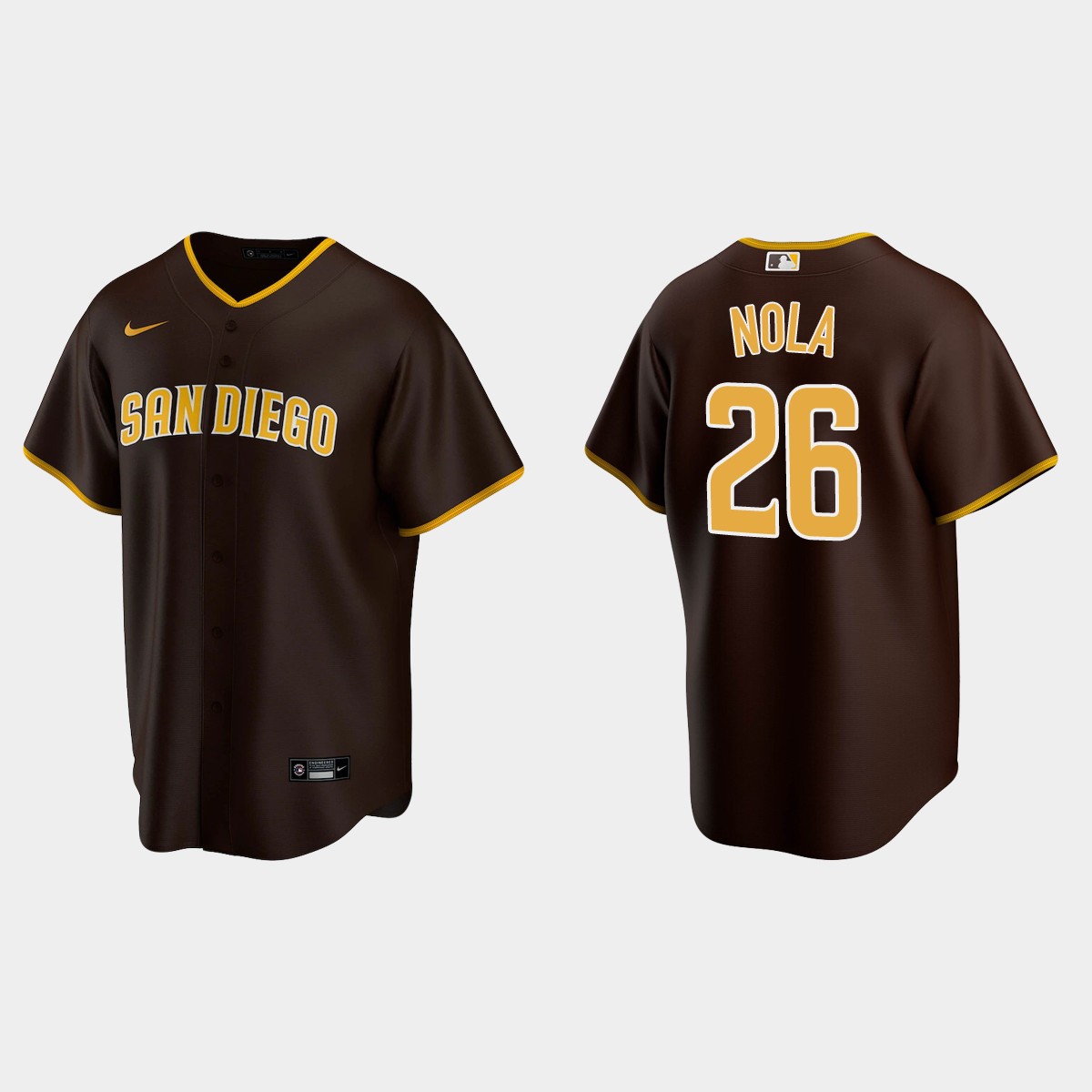 San Diego Padres #26 Austin Nola Road Jersey - Brown